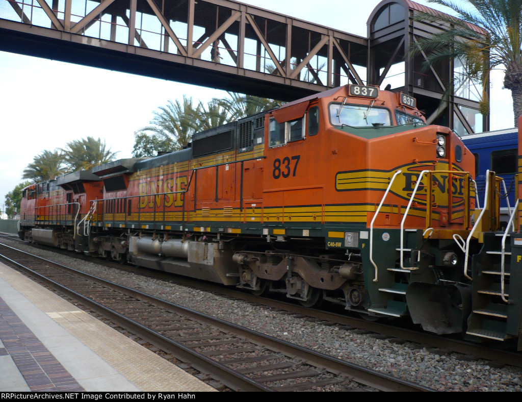 BNSF 837 in Fullerton